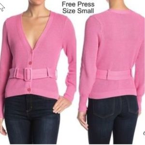 Free Press pink Cardigan top sz.S